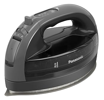 【中古】【2025最新型 コードレス】パナソニック コードレススチームアイロン NI-WL509-H グレー Wヘッド セラミックコート(2.0)
