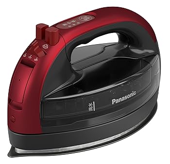 【中古】【2025最新型 コードレス】パナソニック コードレススチームアイロン NI-WL609-R レッド Wヘッド グラファイトセラミックコート