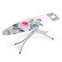 【中古】【未使用】屋内アイロン台、ダブルスチールパイプ安定アイロン台ポータブルアイロンスチームアイロンスタンド、花柄コットンカバー152387CM アイロン台 ...