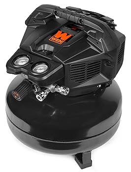 【中古】【未使用】WEN Air Compressor, 6-Gallon, Oil-Free, Pancake Style (AP6092)