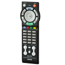 【中古】Asahi Denki かんたんテレビリモコン A-LINE ブラック RC-TV002AL(BK)