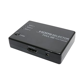 【中古】【未使用】フルHD対応HDMI切替器 リモコン付属タイプ HDS-FH02/BK ミヨシ