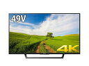 【中古】ソニー 49V型 液晶 テレビ ブラビア KJ--49X7000D 4K Android TV 外付けHDD録画外付けHDD裏番組録画 2016年モデル