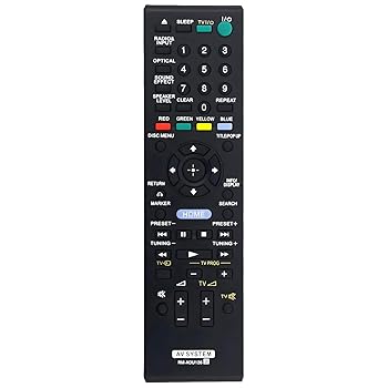 【中古】【未使用】RM-ADU126 交換用リモコン Sony Blu-ray Disc/DVD HBD-B1 SA-WSB1 1-489-835-11 BDV-B1用