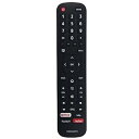 【中古】XINFUTE EN2AG27H ハイセンススマートテレビリモコン EN2BC27 EN2BD27 Netflix YouTube用