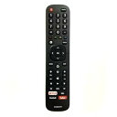 【中古】【未使用】XINFUTE EN2BD27H Hisense スマート液晶テレビリモコン Netflix YouTube用