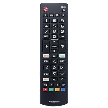 【中古】AKB75675301 リモコン 交換用 LG UHD 4K スマートテレビ 43UM7400PLB 49UM71007LB 49UM7100PLB 49UM7390PLC 49UM7400PLB 55UM71007LB 55UM7...