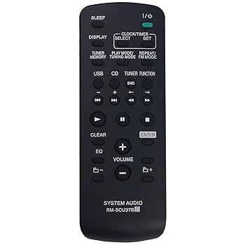 For Audios - 【中古】【未使用】RM-SCU37B リモコン 交換用 ソニーオーディオシステム CMT-BX5 CMTBX5BT CMT-BX5BT CMTEH25 CMT-EH25 CMTEH26 CMTFX205 CMT-FX205 CMTNEZ50 CMT-