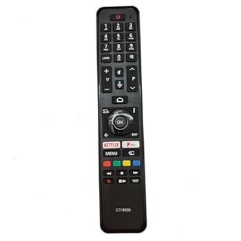 【中古】XINFUTE CT-8555 東芝音声スマート液晶テレビリモコン 43UA3A63DB UA2B 65UA4B用