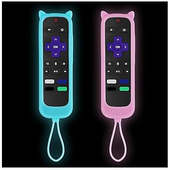 Gavyqier リモートケース 2個パック Roku | TCL | Hisense - シリコンユニバーサル保護コントローラースリーブ Roku Express 4K+ 2021 & Streami
