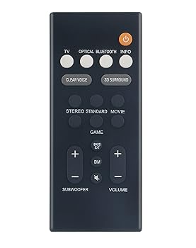 【中古】AULCMEET リモコン 交換用 ヤマハ SR-B20A VDQ7630 SR-C20A SR-B20ABL SR-C20ABL ATS-C200 サ..