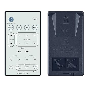 【中古】Bose AWR1B1 AWR1B2 Wave Radio II用の交換用リモコン。