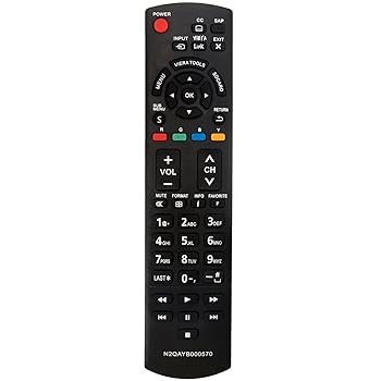 【中古】N2QAYB000570 交換用リモコン パナソニック LCD LED HDTV TV TC-L3232C TC-L32C3 TC-L32C3S TC..