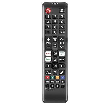 【中古】【未使用】SamsungスマートテレビリモコンとSamsung LED LCD QLED 4K 8K UHD 3D HDTV HDR カーブクリスタルスマートテレビ用 Netflixボタン2.2付き交換用リ