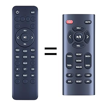 【中古】littoak Subwoofer用交換用リモコン、2.1サウンドバー 16インチ SE04D。