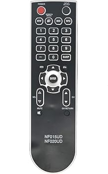 【中古】NF015UD NF020UD 交換用リモコン Emerson Sylvania TV LC370SS8A LC370SS8M LC370SS8M2 LC370SS9 LC370SS9M LC427SSX RLC195SL9A RLC195SL9B RLC