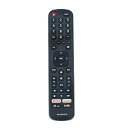 【中古】EN2AW27H 交換用リモコン AIDITIYMI Hisense TV用 Netflix Clarovideo 4k Now YouTube