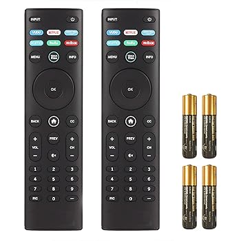 【中古】【未使用】XRT140 交換用リモコン 2個パック Vizio Smart LED TV M50Q7-H1 M55Q7-H1 M65Q7-H1 M55Q8-H1 M65Q8-H1 V55-H1 ウォッチフリー Vudu Netflix Prim