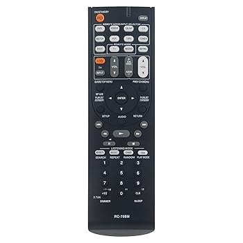 【中古】RC-708M リモコン 交換用サポート Onkyo AVレシーバー HT-R960 ホームシアターシステム HT-S91..