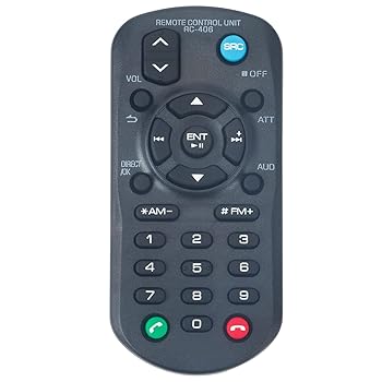 【中古】RC-406 交換用リモコン Kenwood CDレシーバー KMM-BT328 KMM-BT228U DPX794BH用