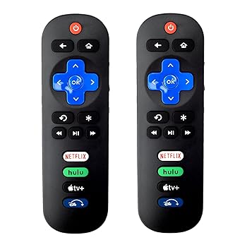 【中古】EFGWXYZ ユニバーサル Roku TV リモコン (2個パック) TCL/Hisense/Onn Roku TV交換用、ショー..