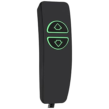 【中古】Liftup Hommoat ハンドリモコン パワーリフトチェア パワーリクライニングチェア用 交換用リモートハンドセット ピン5個 ライト付きボタン2個付