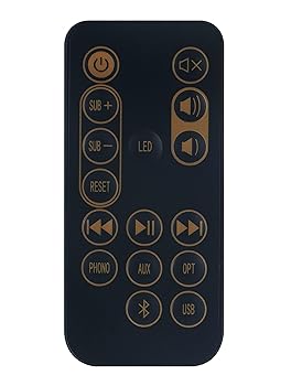 【中古】【未使用】AULCMEET 1062775 交換用リモコン Klipsch サウンドバー R-15PM R15PM R-51PM R-41PMに対応