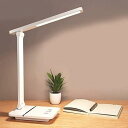 【中古】【未使用】デスクライト 台灯 led 目に優しい 電気スタンド 超高輝度 充電式 卓上ライト おしゃれ テーブルライト 電球色・白色・昼光色/無段階調光/多角度