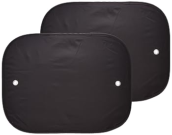 【中古】【未使用】cretom(クレトム) 遮光ワンタッチシェード ワイド 折りたたみ式シェード 610×485mm ブラック SA302