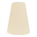 【中古】【未使用】ランプ・シェード(lamp-shade) ホルダー式 交換用ランプシェード 直径20cm 綿布 薄ベージュ H-20120