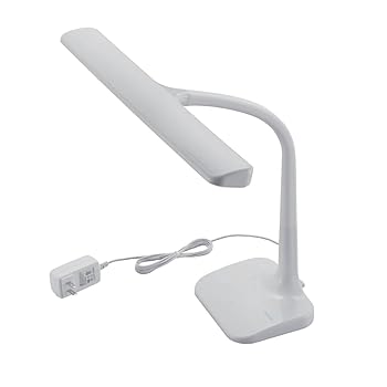【中古】ELECOM LEDデスクライト ワイドサイズ 4段階調光 学童向け ホワイト
