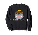 【中古】【未使用】面白いカバ Hipsterpotamus ビンテージ動物愛好家のギフト トレーナー