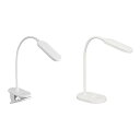 【中古】【未使用】【セット買い】オーム(OHM) 電機 LEDクリップライト 昼白色 ホワイト LTC-LC12U-WN 06-0989 + LEDデスクランプ デスクライト デスクスタンド USB
