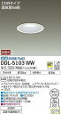 【中古】【未使用】大光電機(DAIKO) ダウンライト(軒下兼用) LED 6.6W 昼白色 5000K DDL-5103WW