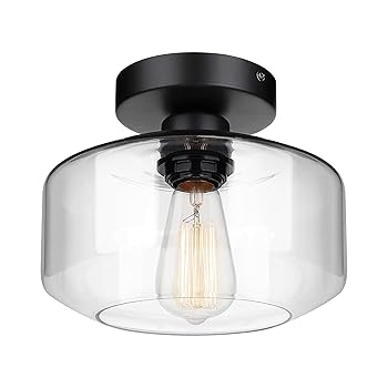 【中古】Sakura シーリングライト ライト アジア ガラス ランプシェード 照明 ヴィンテージ インダスト..