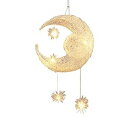 【中古】【未使用】SAITODOU ペンダントライト 月のランプ 飾り ヨーロッパ風 おしゃれ 照明器具 天井照明 吊り下げライト インテリア ダイニング リビング 子供部