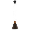 【中古】【未使用】ぼん家具 ペンダントライト 北欧 天井照明 LED電球専用 1灯 直径20cm ダイニング リビング 工事不要 おしゃれ ブラウン