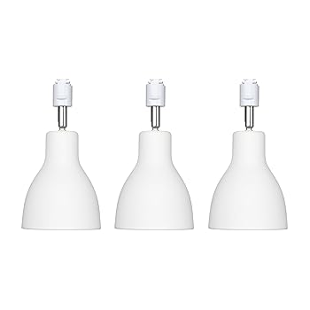 【中古】【未使用】智光電気 防眩光 ダクトレール 照明/スポットライト/ライティングレール ソケット レール ライト e26 LED対応 (マットホワイト/3個）