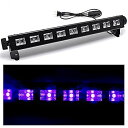 【中古】【未使用】Wellvie classy ステージライト ブラックライトバー 紫外線ライト LED UVライト 9LED 27W屋内照明/結婚式/パーティー/舞台 多用途