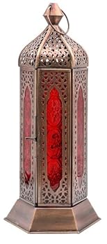 【中古】モロッカン ランプ L レッド