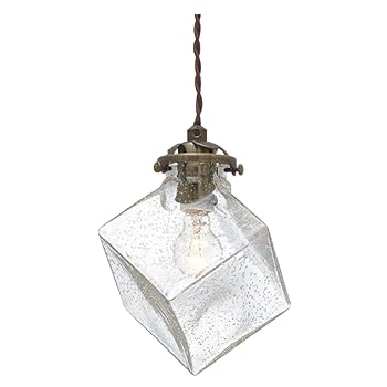 【中古】インタ−フォルム ペンダントライト LT-2655BU クアドラト LED電球付 バブル ガラス 複数吊り アンティーク(2)