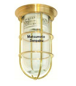 【中古】【未使用】松本船舶電機 マリンランプ デッキライトシリーズ R1号デッキゴールド R1-DK-G 【LEDランプ付属モデル】◆屋外屋内兼用◆(2.0)