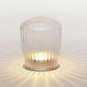 【中古】【未使用】音できらめく卓上のシャンデリア Arom アローム LED キャンドル ライト (縦ライン (クリア))