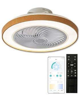 【中古】XINGMU LED シーリングファンライト 屋内用天井扇風機 直径50CM 最大3900LM 調光調色 風量 6階段調整 静音 薄型 空気循環 照明器具 APP遠隔操作