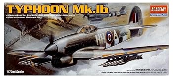 【中古】【未使用】アカデミー 1/72 1664ホーカー・タイフーン1B プラモデル