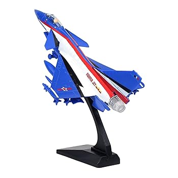 【中古】Generic 部屋のデスクトップ装飾用のアメリカの1/72スケール航空機F-35Bファイター, 青い(3)