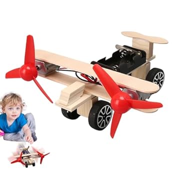 【中古】子供の飛行機のおもちゃ,男の子用のおもちゃの飛行機, ビスタおもちゃの飛行機科学おもちゃ, 科学キット、組み立てキット知育玩具、おもちゃの飛(3.0)