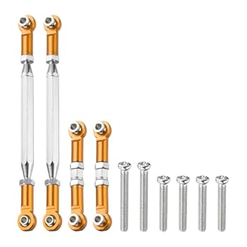 【中古】2セットの調整可能なバックルキャンバーリンケージアルミ合金のアップグレードパーツRCカース..