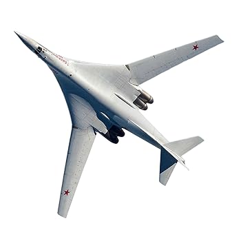 【中古】【未使用】Hellery 飛行機モデルロシア空軍Tu-160戦略爆撃機ブラッ静的装飾品スタンドなしの合金ボディシミュレーション製品非常に適しています(3)