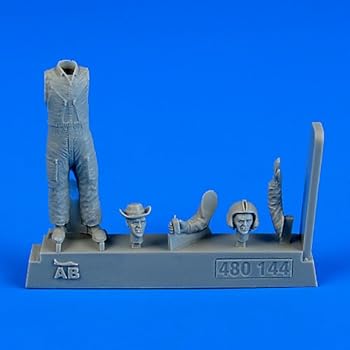 【中古】【未使用】エアロボーナス AB-480144 1/48 米陸軍ヘリパイロット (ベトナム戦争1960-1975年)(3)